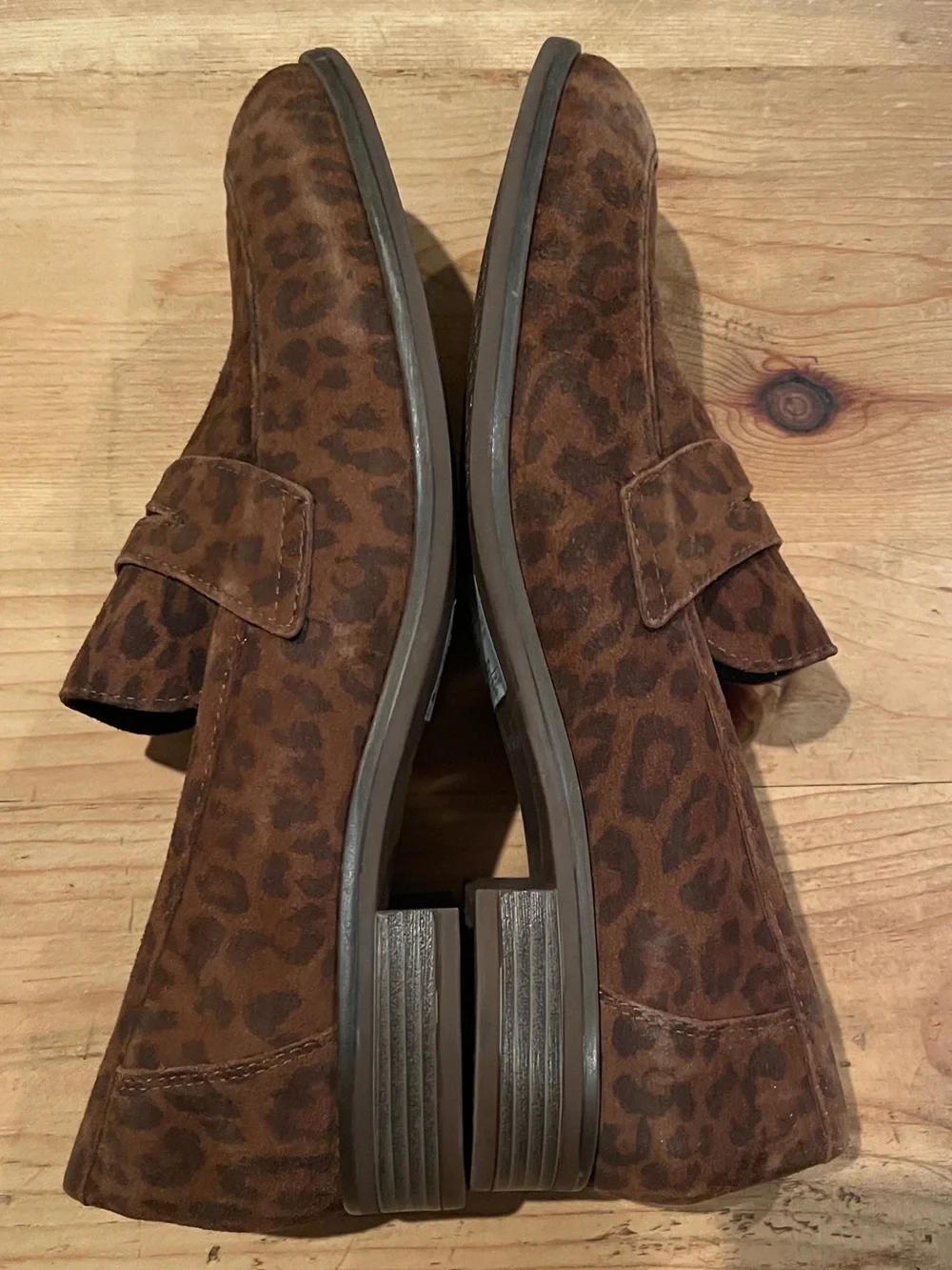 NWT Clark’s Comfort Coll Animal Print Suede Slip on loafers Old Money Capsule 8